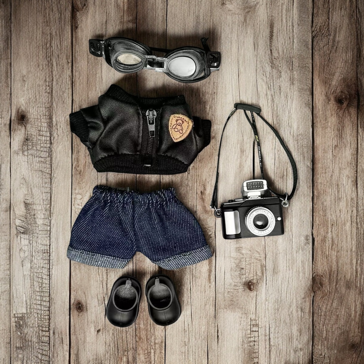 Street Photographer Outfit Set - Handmand outfit compatible with Labubu Doll