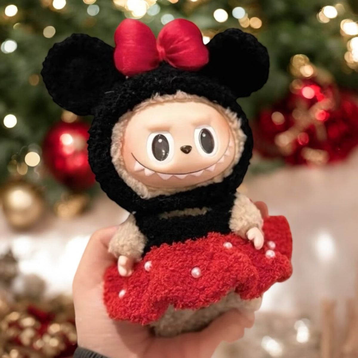 Minnie Mouse costume style - Handmand Labubu Doll Outfit