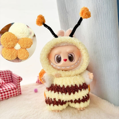 Transform your Labubu figure into a buzz-worthy bee with this cute and stylish yellow bee costume outfit. With a fast shipping option available worldwide, your Labubu version 1, 2, or 3 can be the best dressed bee in any collection. (Labubu figure not included) Yellow Bee costume style - Handmand Labubu Doll Outfit