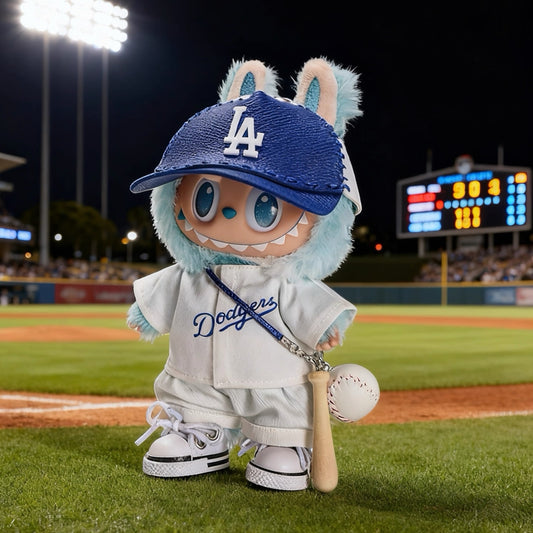 Dodgers Outfit Set Costome - Handmand Outfit, fit for 17mm Labubu Doll