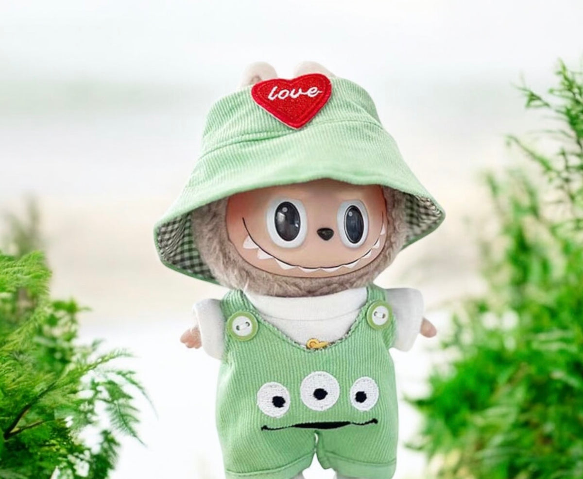 Handmand Labubu Retro Workwear Bucket Hat Outfit