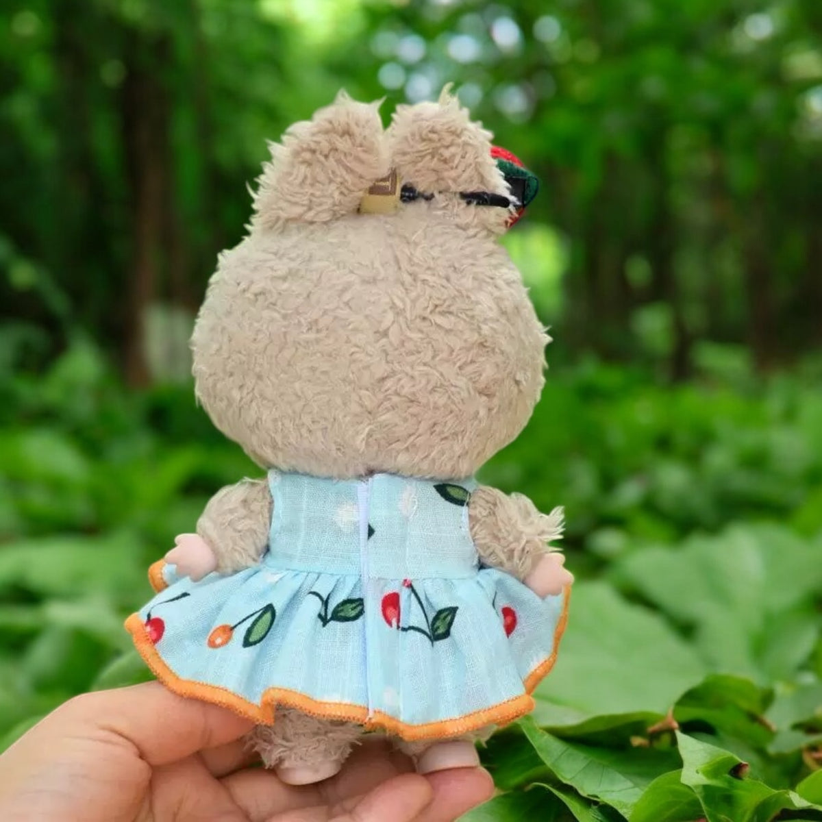 Labubu Doll Outfit Cherry Dress style - Handmand Labubu Doll Outfit