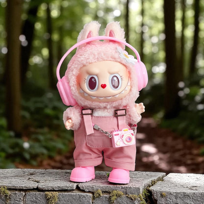 Handmand Labubu Doll Pastel Dungaree style Outfit